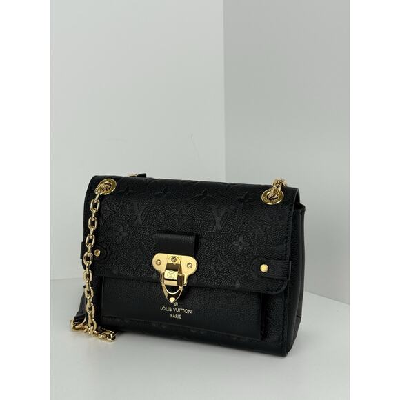 Louis Vuitton Vavin Shoulder Bag BB Black Empriente Leather - Picture 1 of 16